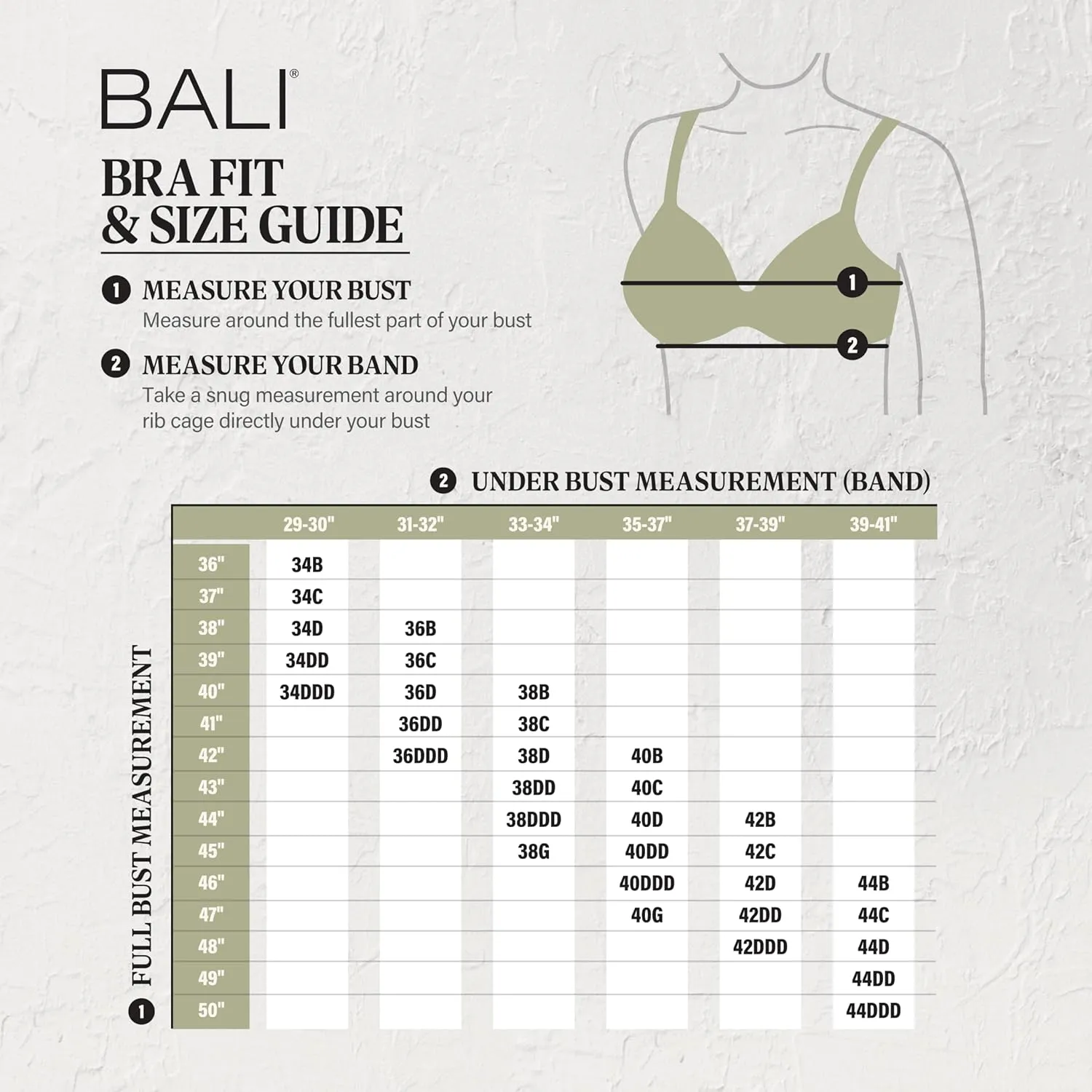 Bali Women's One Smooth U Posture Boost W/Eversmooth Back Underwire Bra