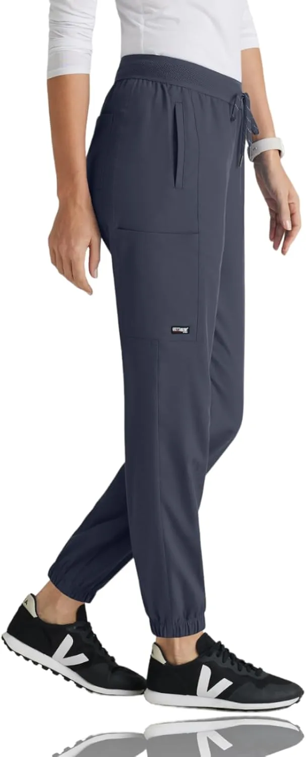 BARCO Grey's Anatomy Spandex Stretch Direct - Dash Scrub Jogger for Women, Elastic Waist Yoga Style Women's Scrub Pant