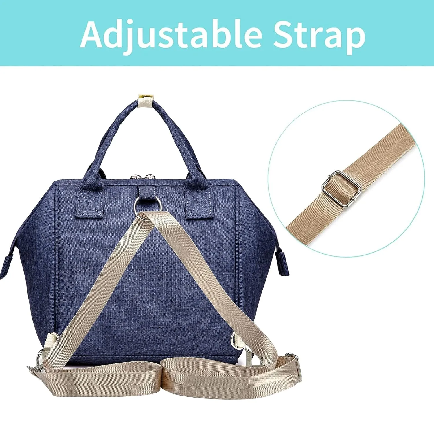Beaulyn Small Diaper Bag Backpack, Mini Diaper Bag & Crossbody Diaper Tote Bag with Insulated Pocket