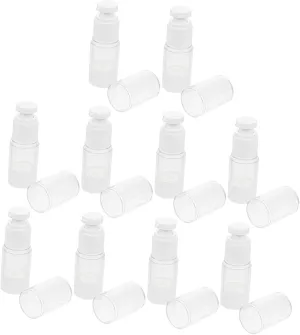 Beaupretty 10 Pack Reusable Lotion Bottles 15ml Travel Size Vacuum Dispensers Sub Bottles for Outdoor Activities