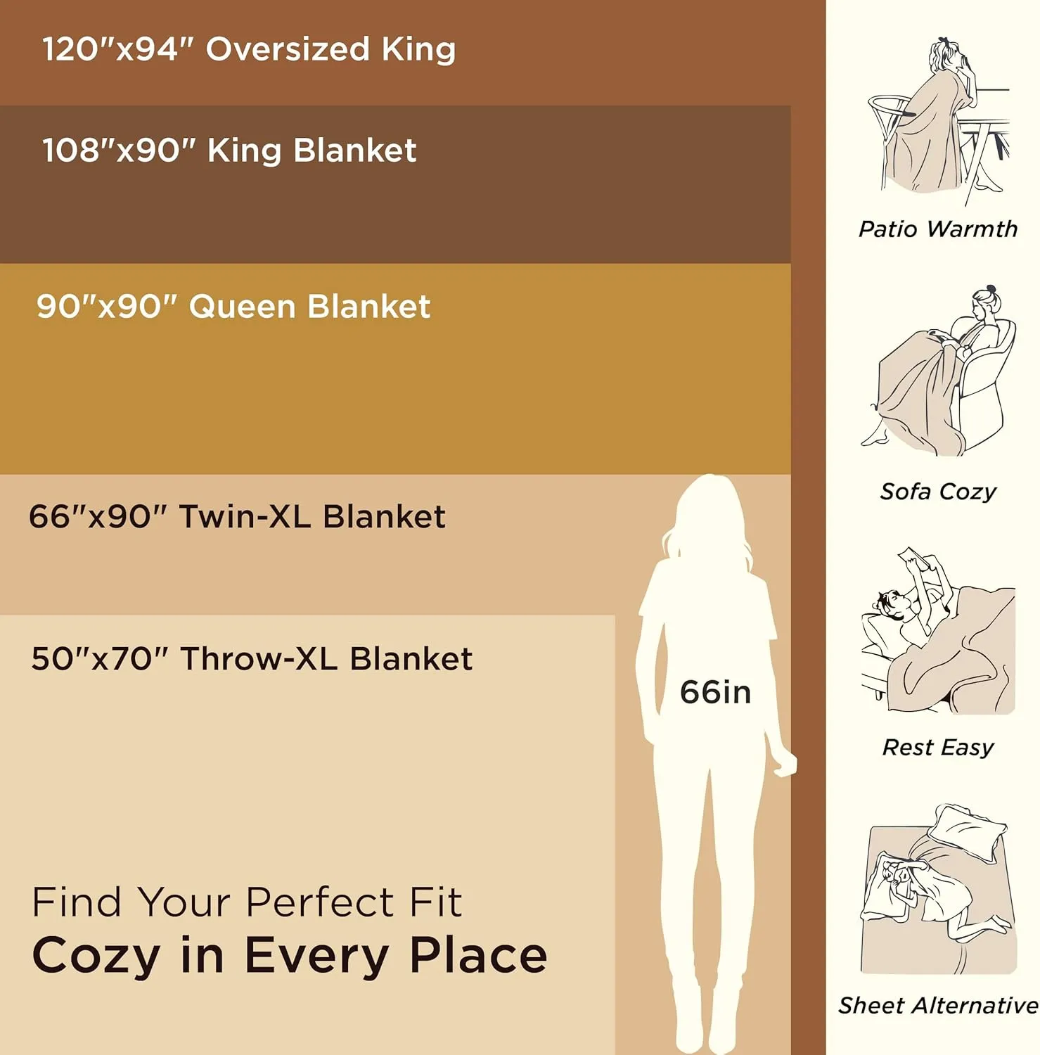 Bedsure 100% Cotton Blanket Queen Size for Bed - Breathable and Lightweight, Soft Cozy Textured Herringbone Woven Blanket for Summer, Grey, 90x90 inches
