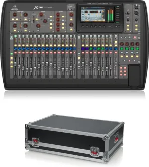 Behringer X32 32-Channel 16-Bus Total Recall Digital Mixing Console - Gator Cases ATA Wood Flight Case