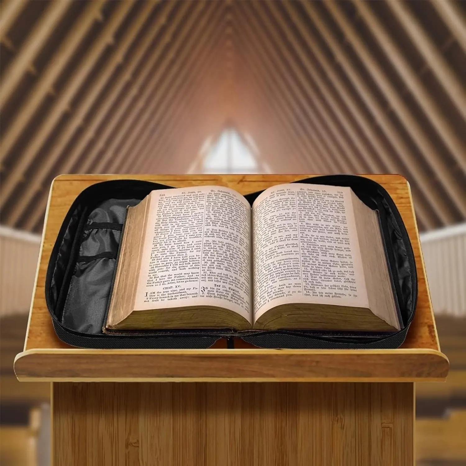 Belidome Custom Bible Covers for Women Men Personalized with Photo Name Text Print Book Carrying Case Study Journal Scripture Protector Church Library Study Tote Bag Waterproof Durable Gifts