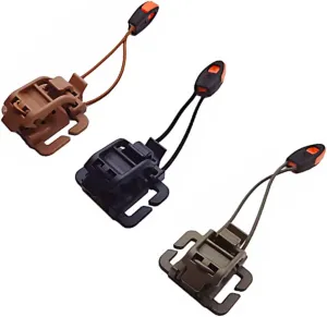 BESPORTBLE Flashlight Fixed Clip Whistle Fixed Clip 3pcs Backpack Buckle High Strength Webbing