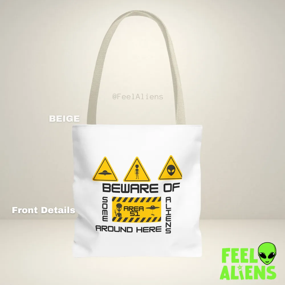 Beware of Alien - Tote Bag (AOP)