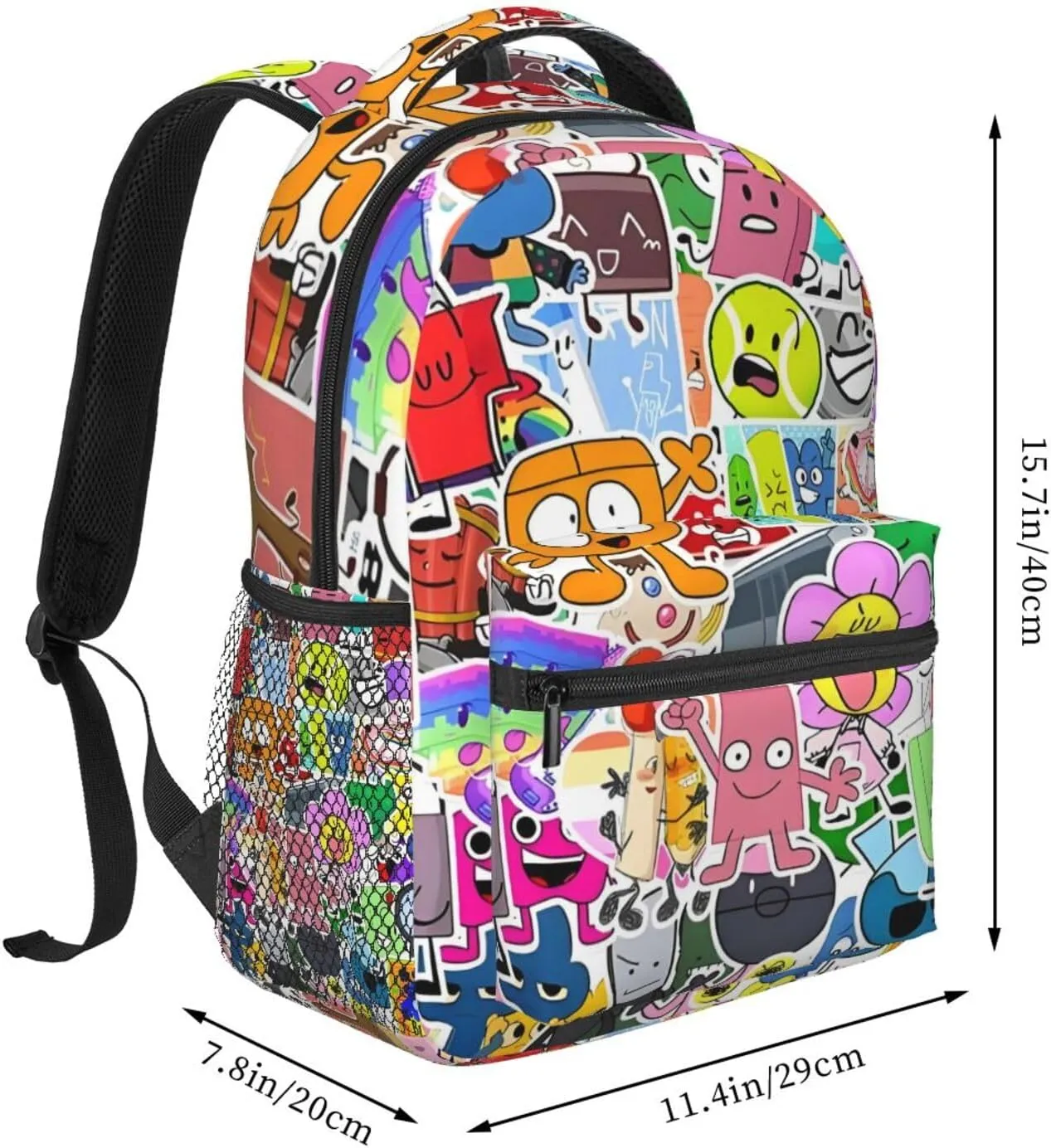 Bfdi-Battle for Dream Island Backpack Adults Bag Casual Backpack Hiking DaypackOne Size