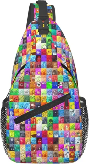Bfdi-Battle for Dream-Island Sling Bag Crossbody Sling Backpack Chest Bag Daypack Purses Shoulder Bag For Women Men Travel Hiking
