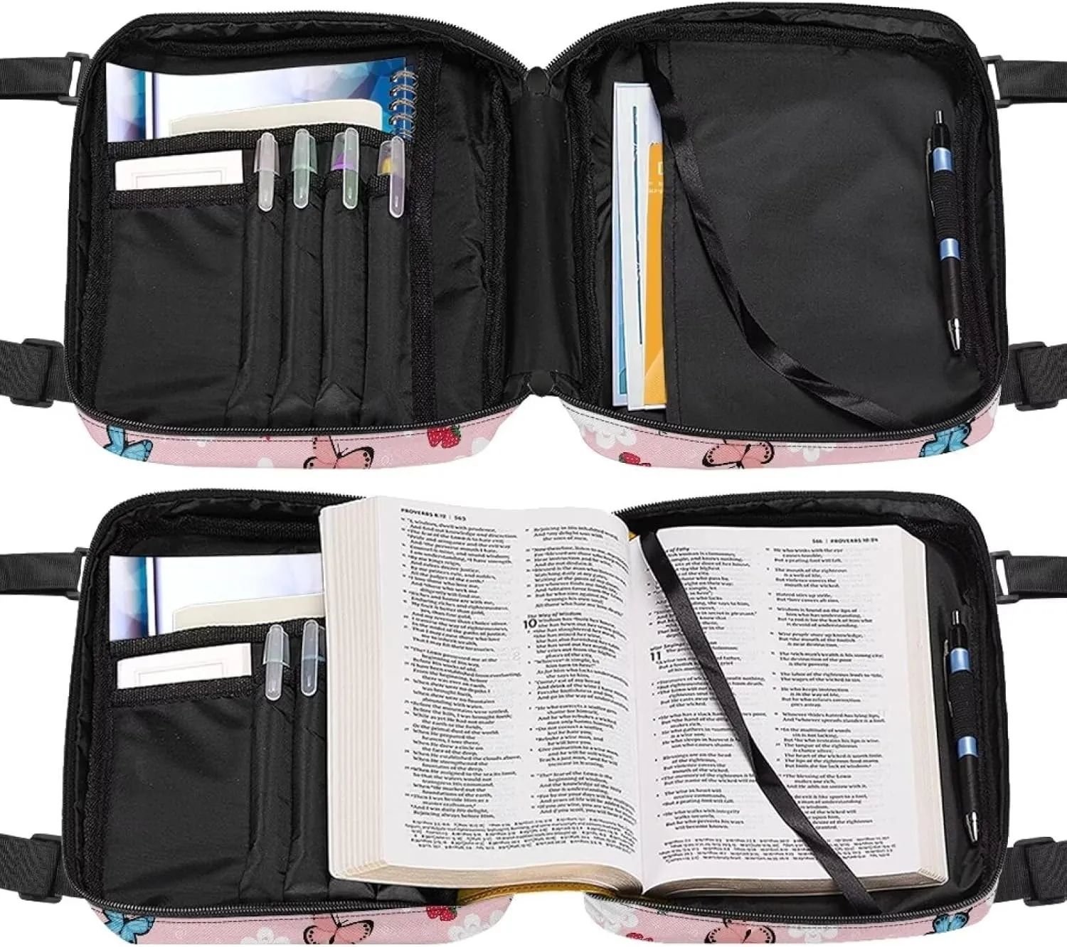 Bible Covers for Women Protective Lightweight Bible Book Case Church Bag Durable Waterproof