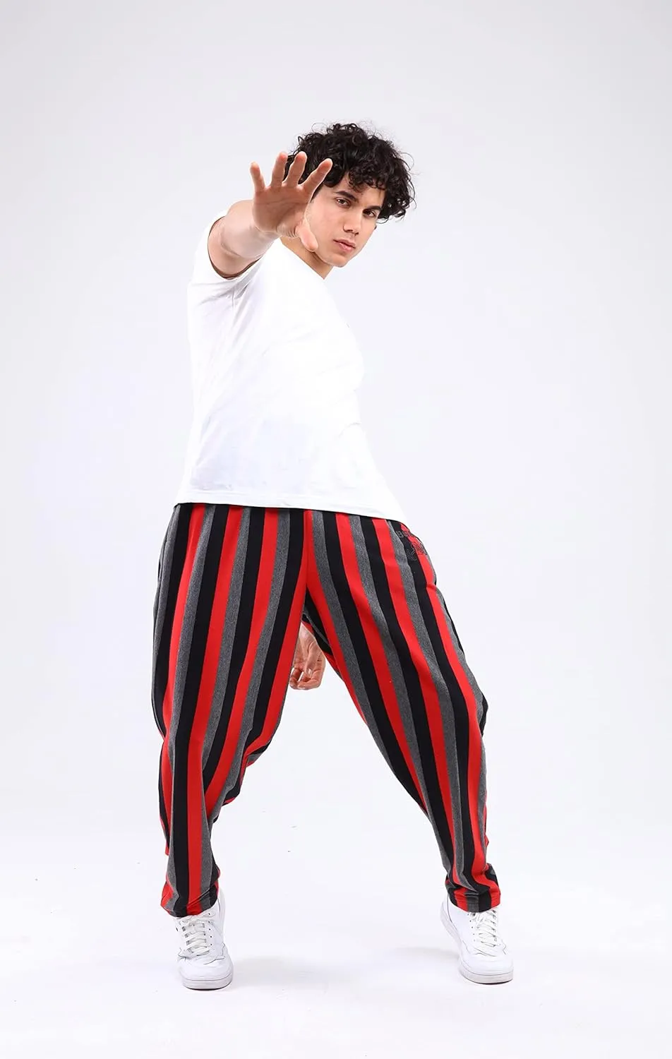 BIG SAM SPORTSWEAR COMPANY Men's Baggy Sweatpants with Pockets, Oldschool Loose Fit Gym Pants