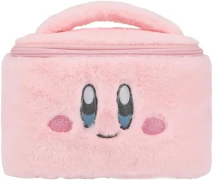 Bioworld Kirby Character Face 21 Cm Pink Fuzzy Cosmetic Bag