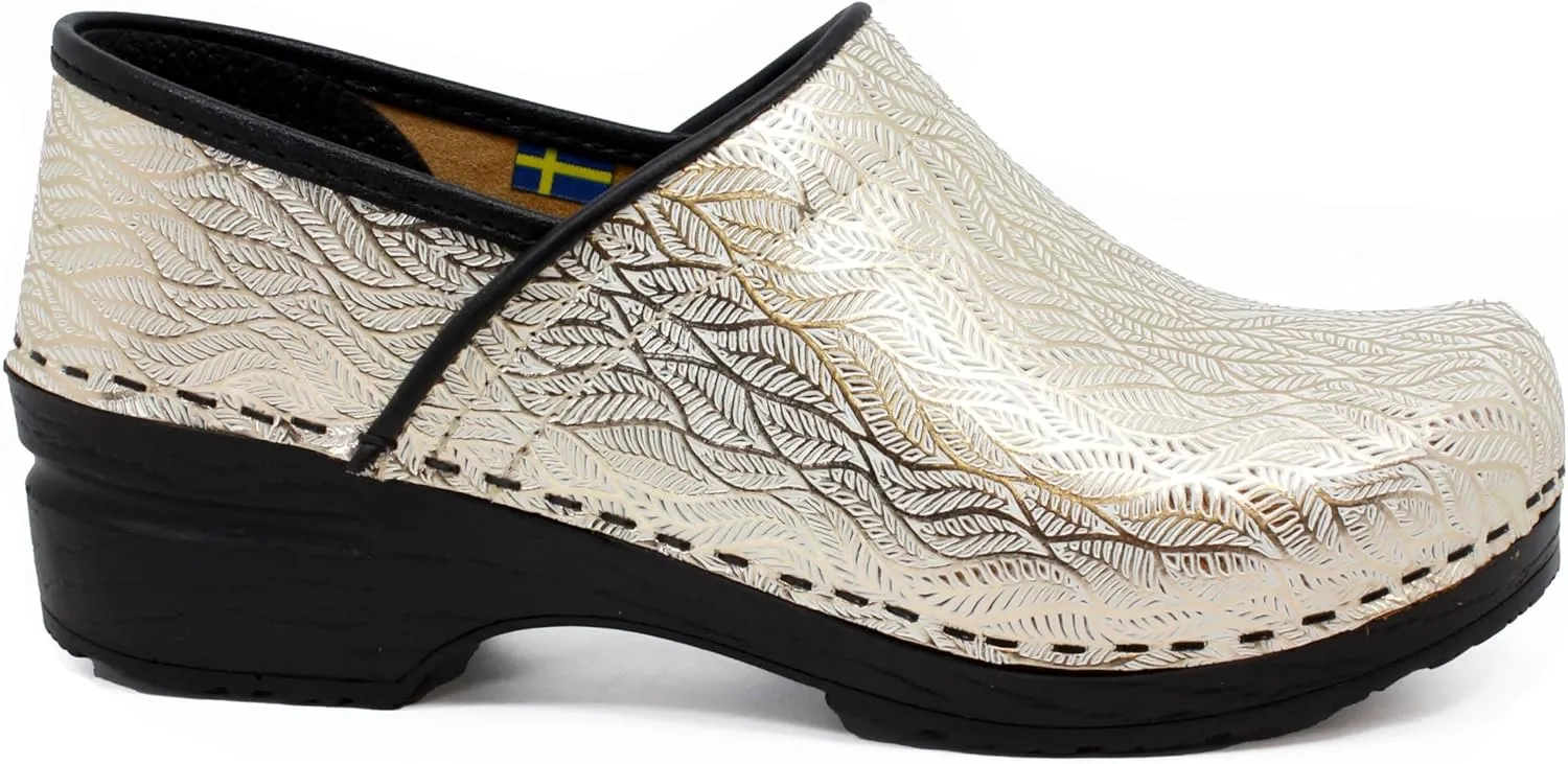 BJORK Swedish Comfort Women's Professional Leather Clogs