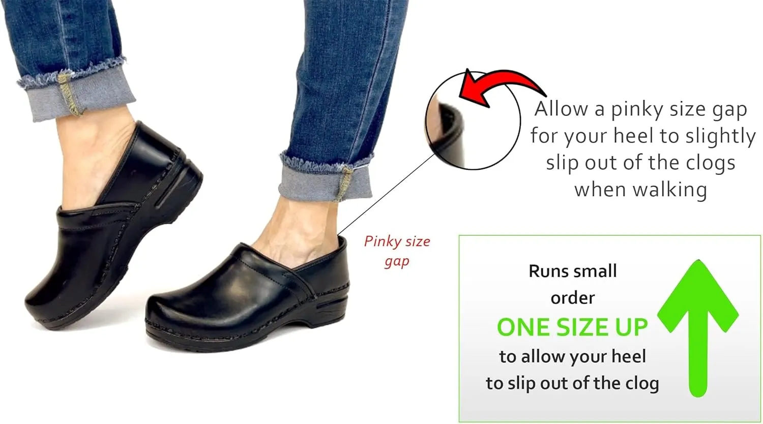 BJORK Swedish Comfort Women's Professional Leather Clogs