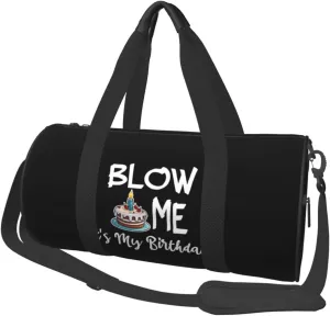 Blow Me It'S My Birthday Duffel Bag Gym Bag Travel Sports Tote Large Foldable Beach Swim Yoga8