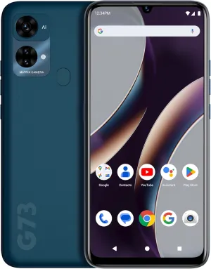 BLU G73 | 2023 | 3-Day Battery | Unlocked | 6.8” HD  Infinity Display | 128/6GB | Triple 50MP Camera | US Version | US Warranty | Blue