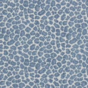 Blue Animal Print Small Scale Woven Pattern Upholstery Fabric by The Yard - SKU: Garrison Azure