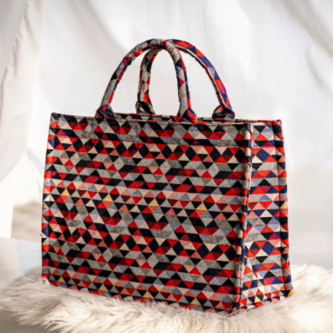 Boho Geo Weave - Geometric Triangle Pattern