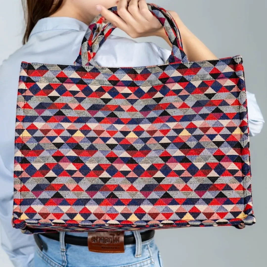 Boho Geo Weave - Geometric Triangle Pattern