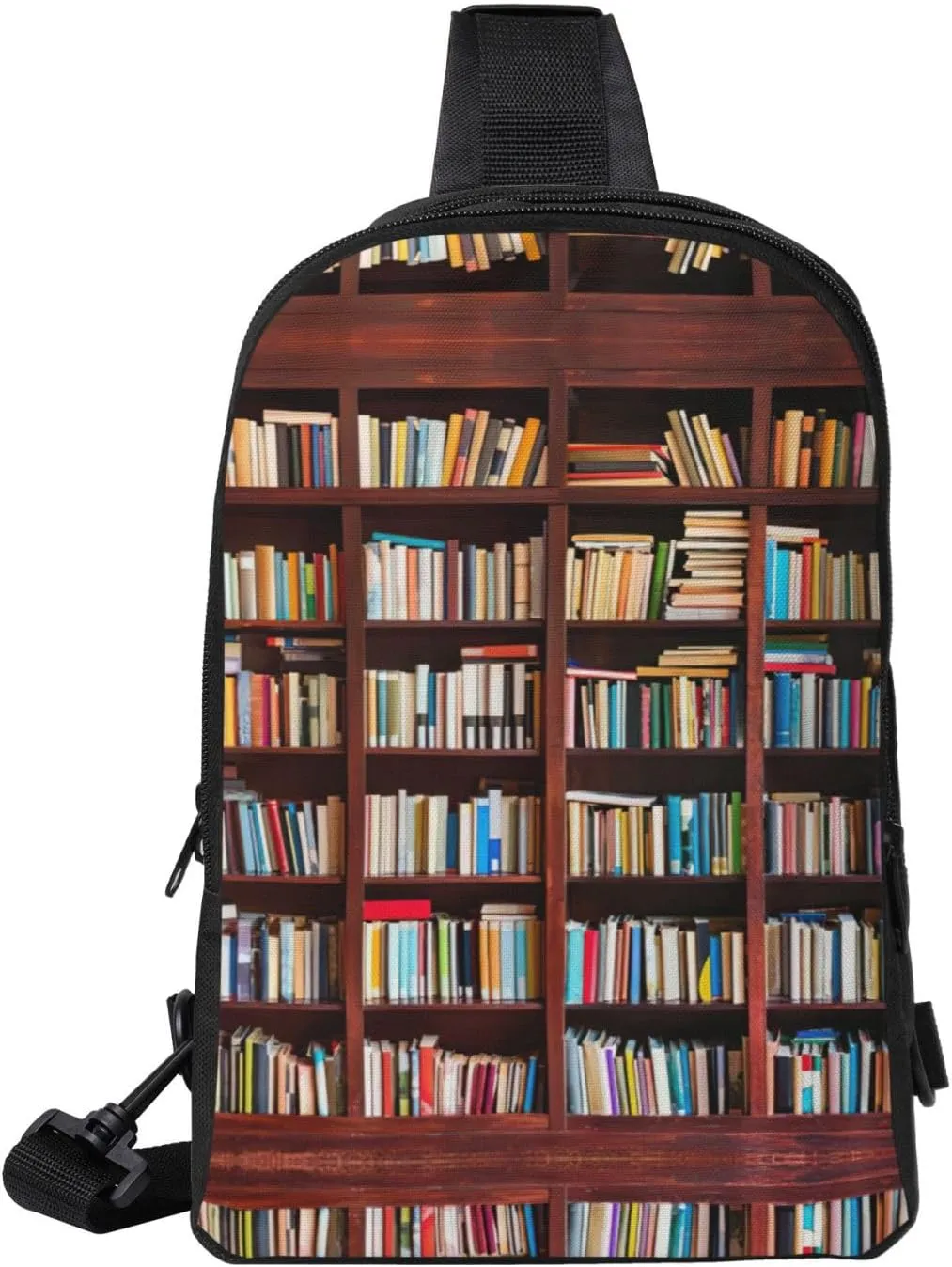 books Dual Pocket Chest Bag - Versatile Purse, Sling Purse - Ideal for Concerts, Sports, Travelling, & More