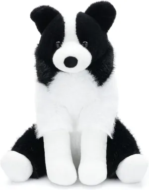 Border Collie Plush Toys Stuffed Animals, Stuffed Dog Puppy for Kids, Baby Birthday Bedtime Gift, 12 inches