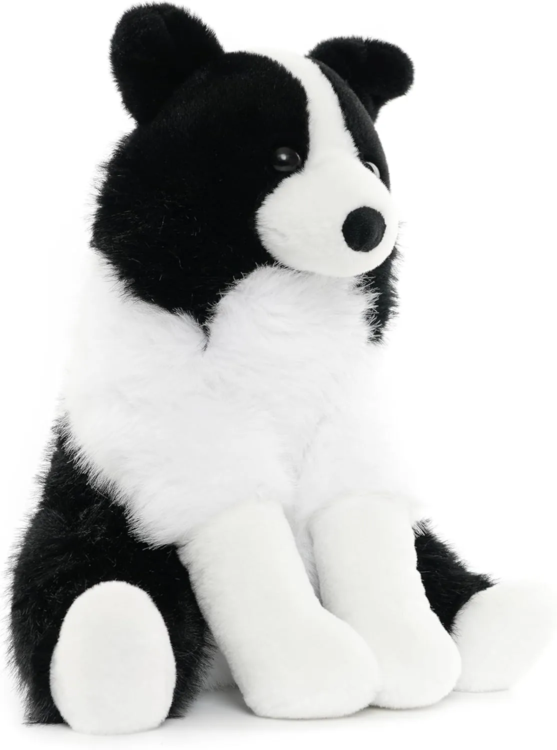 Border Collie Plush Toys Stuffed Animals, Stuffed Dog Puppy for Kids, Baby Birthday Bedtime Gift, 12 inches