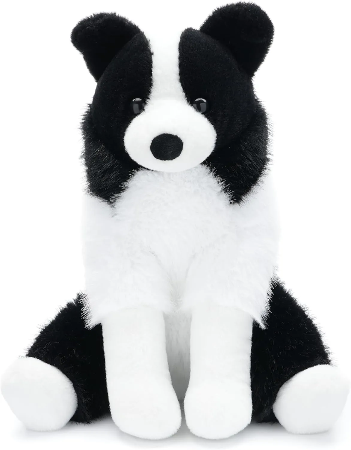 Border Collie Plush Toys Stuffed Animals, Stuffed Dog Puppy for Kids, Baby Birthday Bedtime Gift, 12 inches