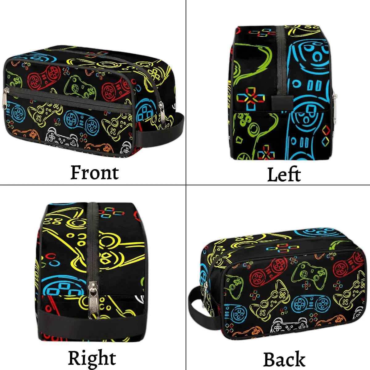 Boys Toiletry Bag for Kids Dopp Kit Game Waterproof Hanging Wash Bag Cosmetic Bag Medicine Bag for Travel Sports Shower Essential