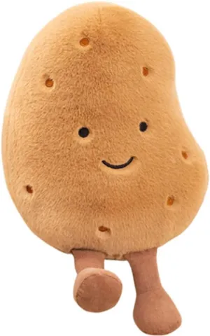 Bread Plush Toys, Snack pillow,Soft Little Potato Doll/Croissant Plush Toy,Cute Food Plushie Stuffed Toy Throw Pillow for Fans Gift,Birthday Christmas (Little Potato)