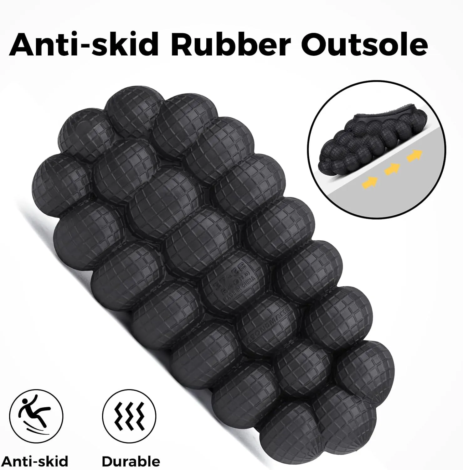 Bubble Slides with Fur for Women Men Winter Warm Fuzzy Plush Lining Thick Sole Bedroom House Slippers
