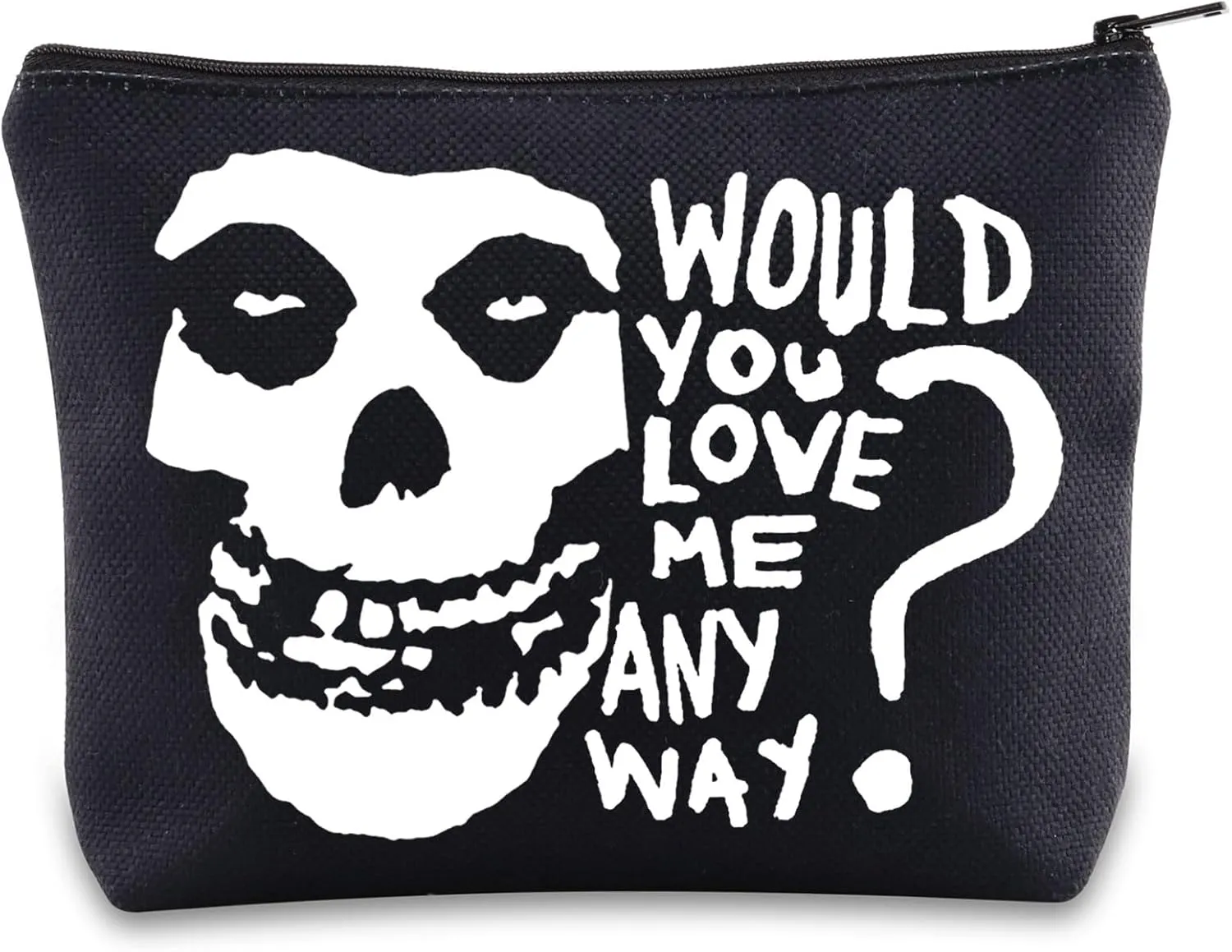 BWWKTOP Music Band Album Cosmetic Makeup Bag Song Lyrics Gift Would You Love Me Anyway Makeup Zipper Pouch Bag Singer Merchandise (Would you love)