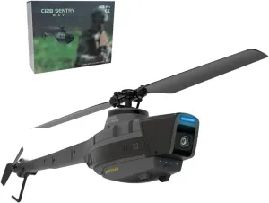 C128 Aerial Vehicle Reconnaissance Model, 2.4G RC 4CH Single-Rotor Helicopter Model Without Aileron, Perfect for Beginners and Enthusiasts, Gifts for Kids Adults (RTF)