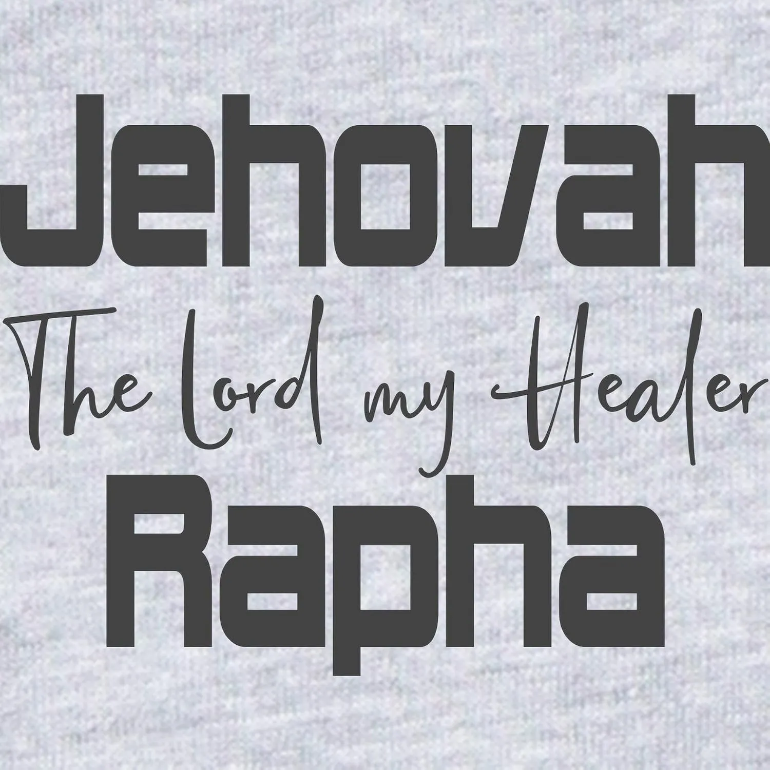 CafePress Christian Design Jehovah Rapha, The Lo Body Suit Cute Infant Bodysuit Baby Romper Dark