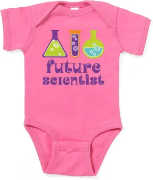 CafePress Future Scientist Testtubes Cute Infant Bodysuit Baby Romper Dark