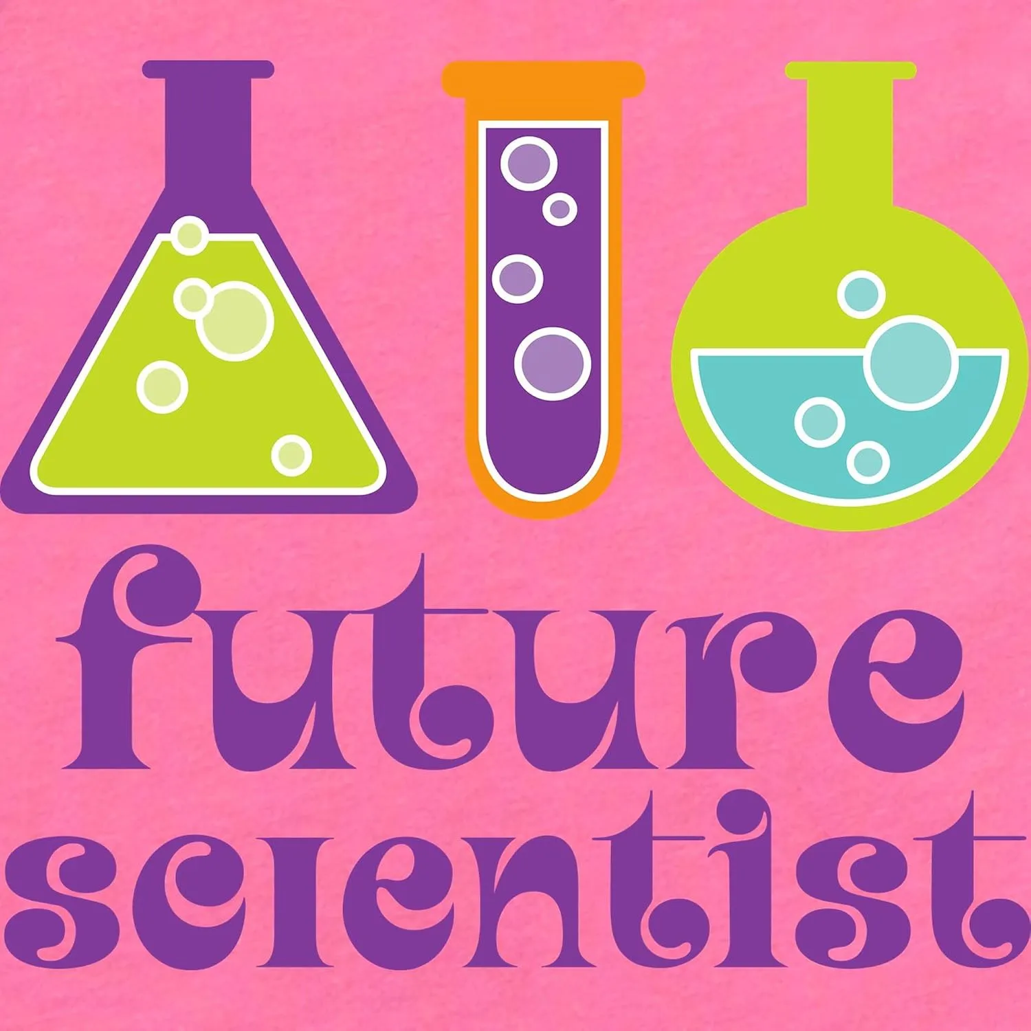 CafePress Future Scientist Testtubes Cute Infant Bodysuit Baby Romper Dark