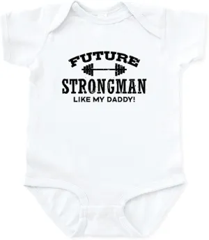 CafePress Future Strongman Infant Bodysuit Cute Infant Bodysuit Baby Romper