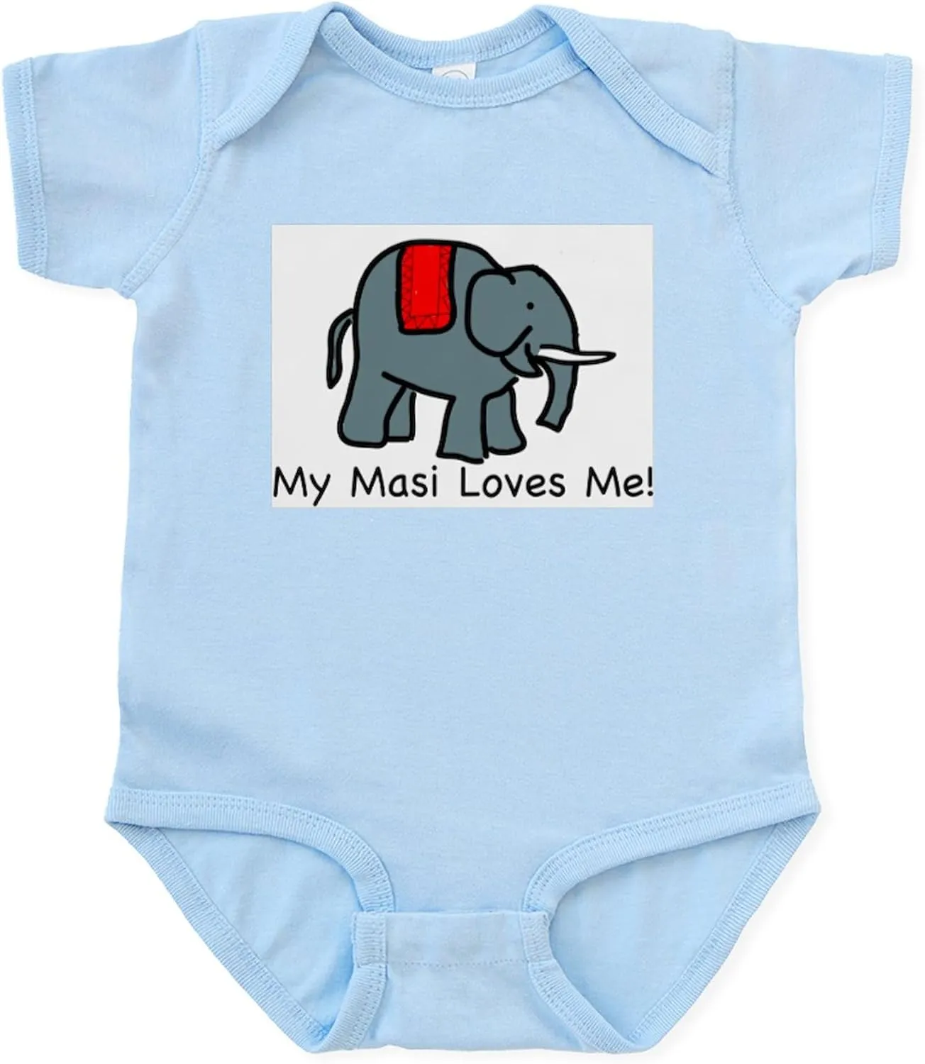 CafePress MASI Loves Me Infant Creeper Cute Infant Bodysuit Baby Romper