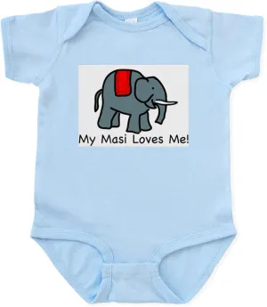 CafePress MASI Loves Me Infant Creeper Cute Infant Bodysuit Baby Romper