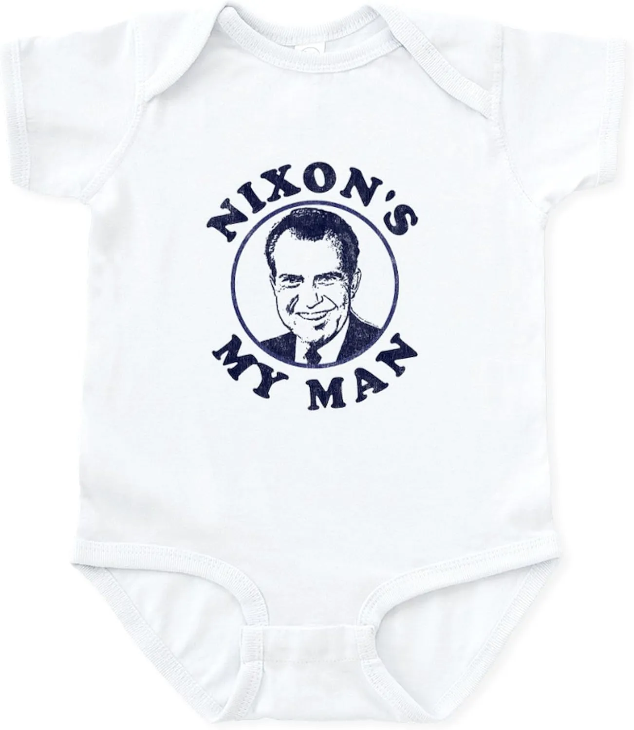 CafePress Nixon's My Man T Shirt Infant Bodysuit Cute Infant Bodysuit Baby Romper
