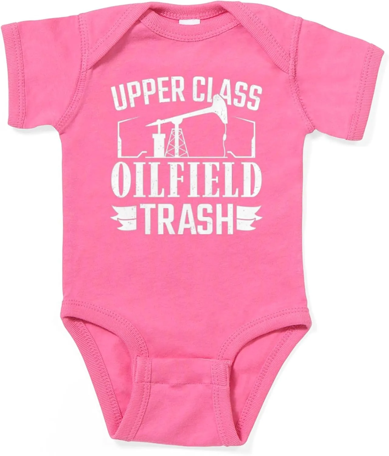 CafePress Upper Class Oilfield Trash Oil Rig Worke Body Suit Cute Infant Bodysuit Baby Romper Dark