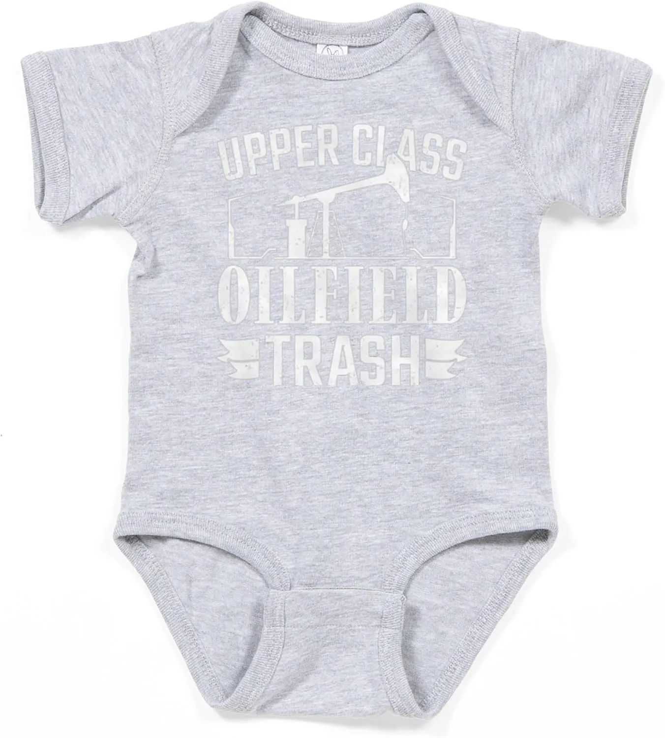 CafePress Upper Class Oilfield Trash Oil Rig Worke Body Suit Cute Infant Bodysuit Baby Romper Dark