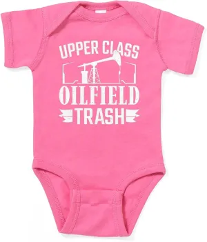 CafePress Upper Class Oilfield Trash Oil Rig Worke Body Suit Cute Infant Bodysuit Baby Romper Dark