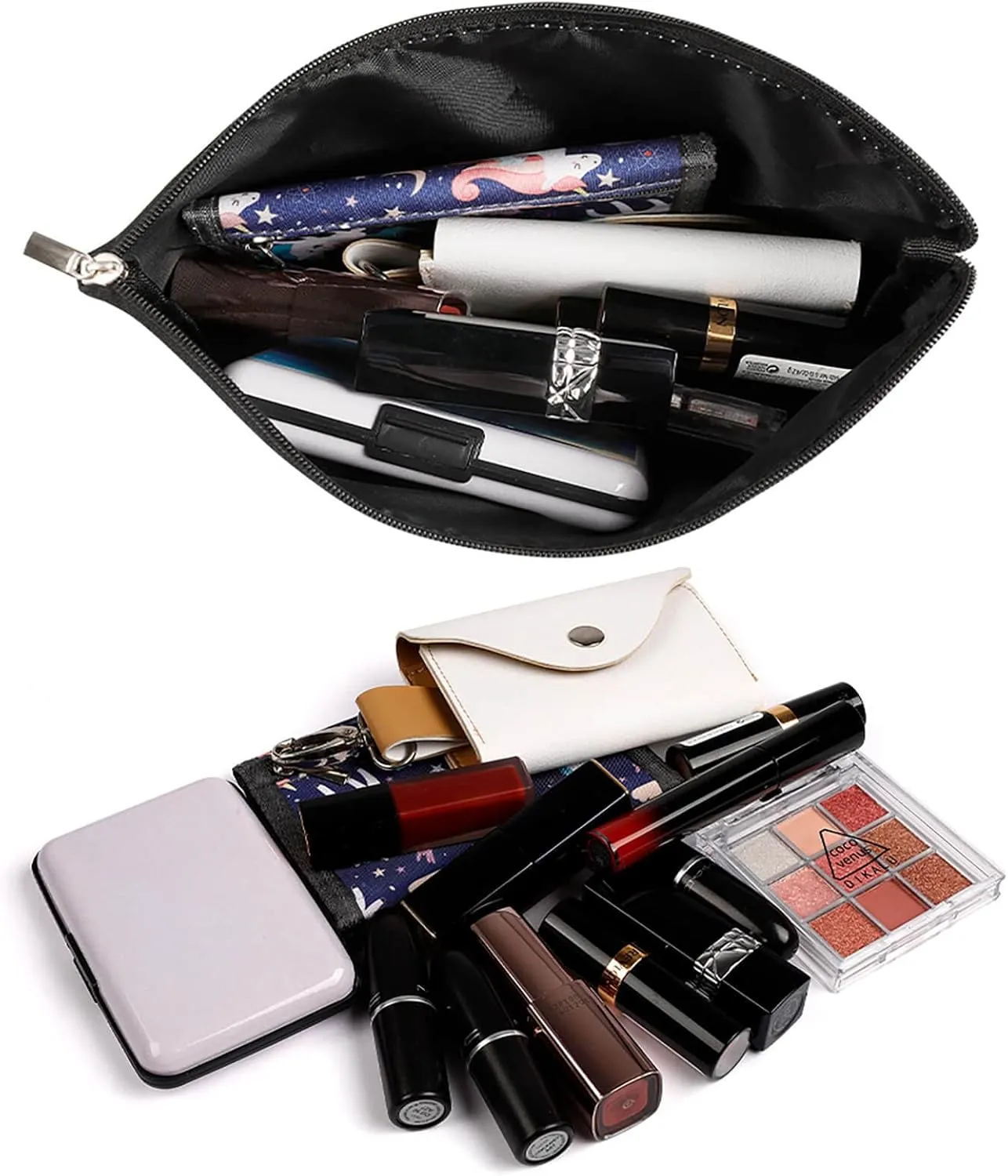 Calculay Flag of Botswana Makeup Bag Portable Travel Large -capacity Storage Bag