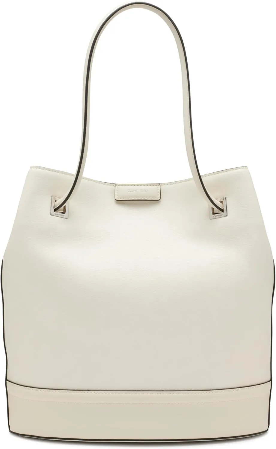 Calvin Klein Ash Tote Bag – North/South, Vegan Leather, 2 Pockets