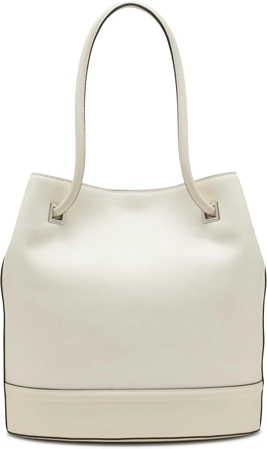 Calvin Klein Ash Tote Bag – North/South, Vegan Leather, 2 Pockets