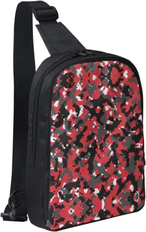 Camo Dual Pocket Chest Bag - Versatile Purse, Sling Purse - Ideal for Concerts, Sports, Travelling, & More