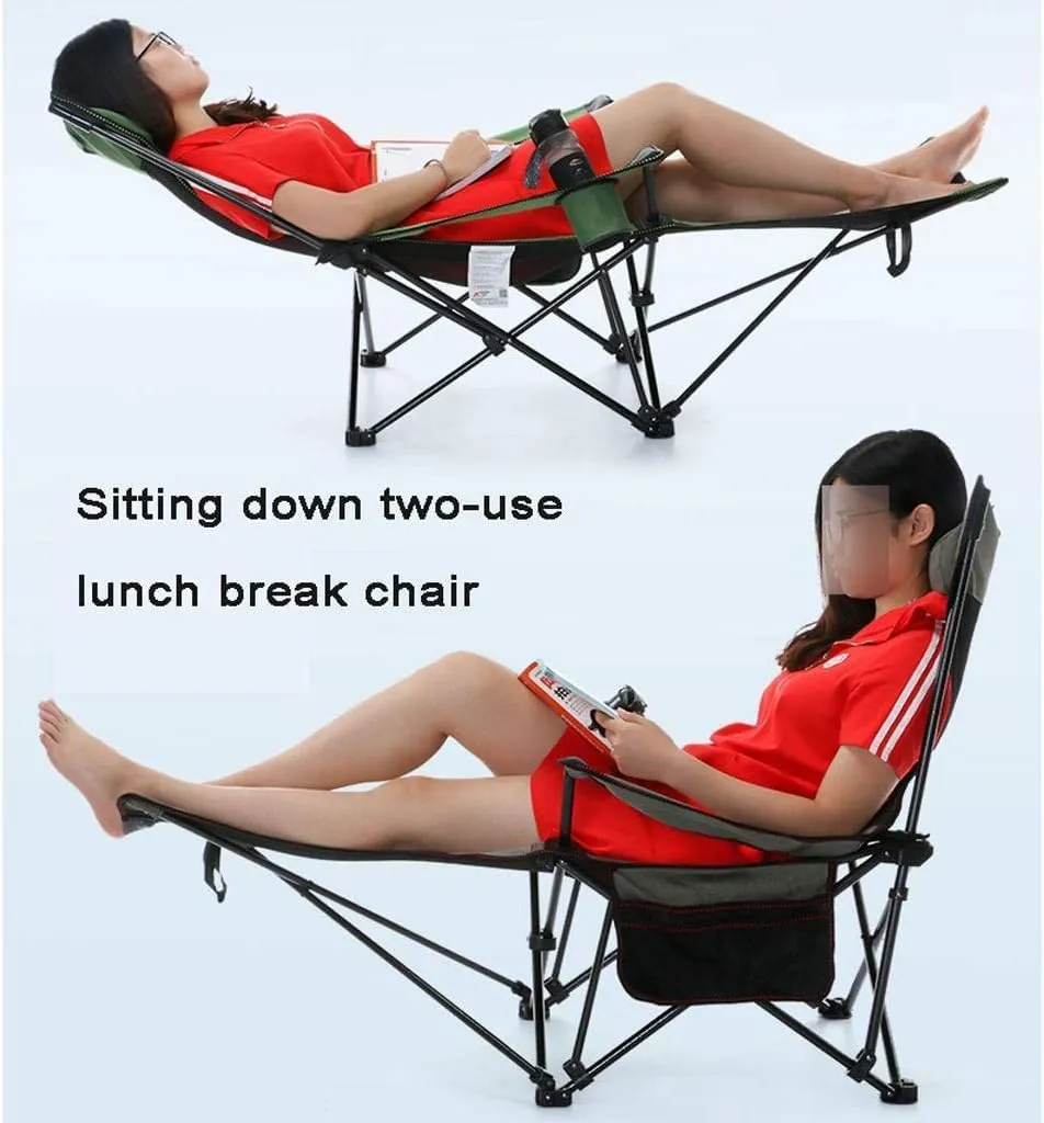 Camping Chair Outdoor Chair Foldable Chair Outdoor Camping Chair Folding Chair Recliner Break Relax Lounger Zero Gravity Chairs Garden Balcony Fishing Hiking Folding Camping Chair ( Color : Blue , Siz