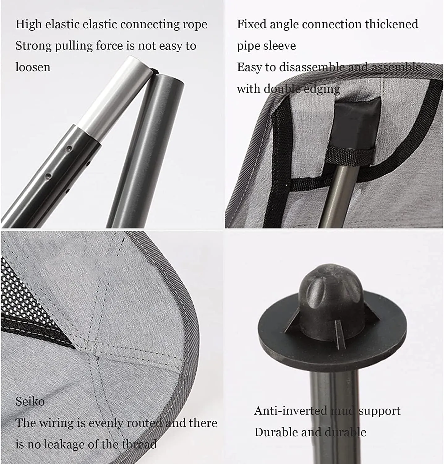 Camping Chair Outdoor High Back Portable Ultralight Seat Backpacking with Soft Armrests for Hiking Folding
