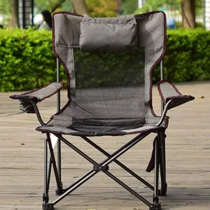 Camping Chairs, High Back Folding Camp Chair, Weight Capacity, Fabric Cup Holder, Perfect Seat for Outdoor Relaxation