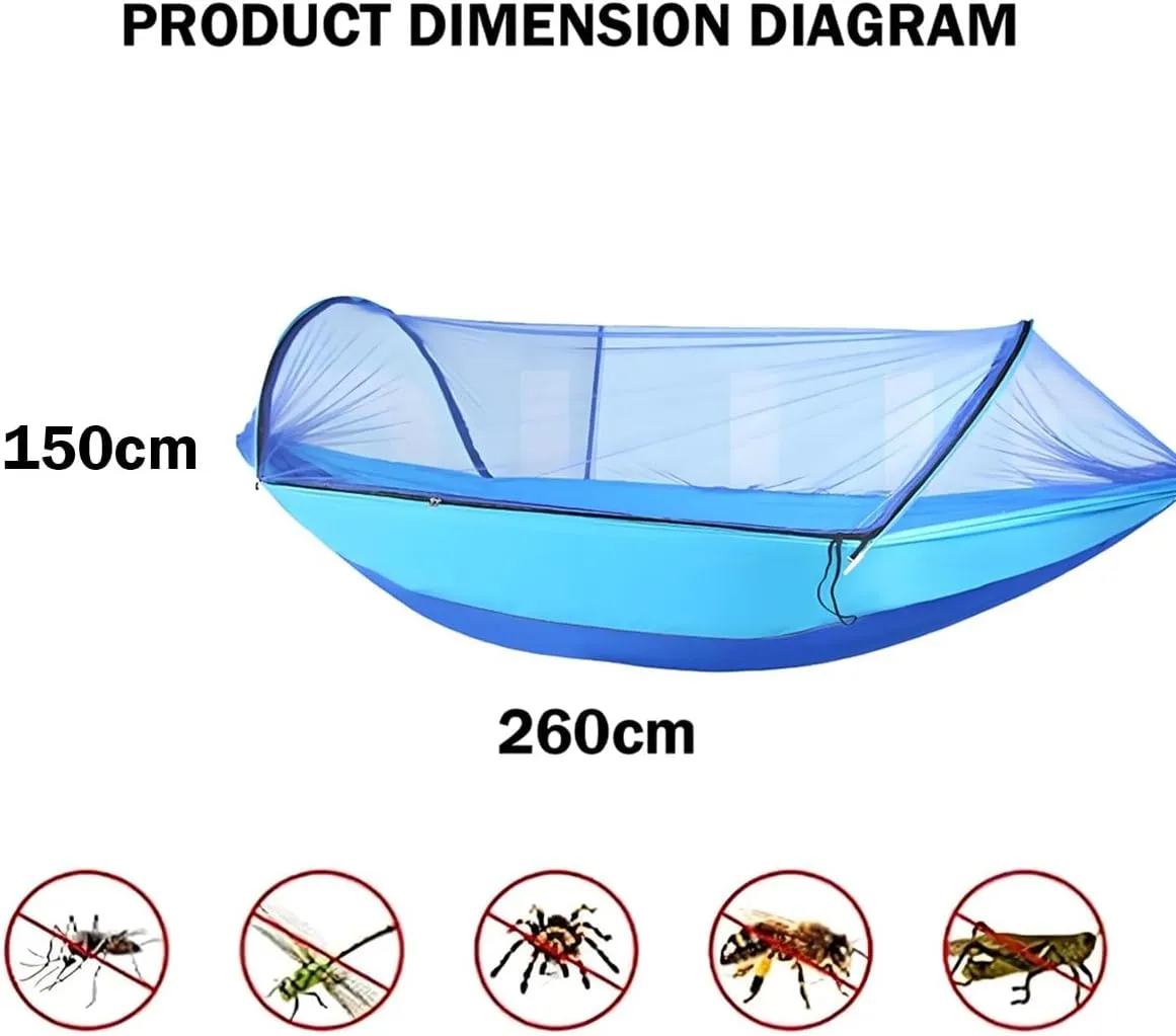 Camping Hammock, Breathable Camping Hammock Tear Resistant, Great for Outdoor Enthusiasts(Pink,260 * 140cm)