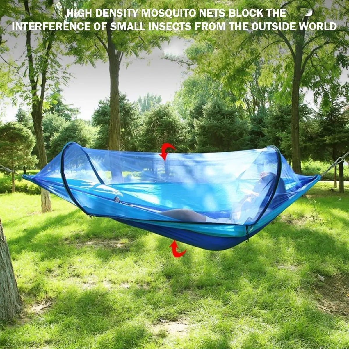 Camping Hammock, Breathable Camping Hammock Tear Resistant, Great for Outdoor Enthusiasts(Pink,260 * 140cm)