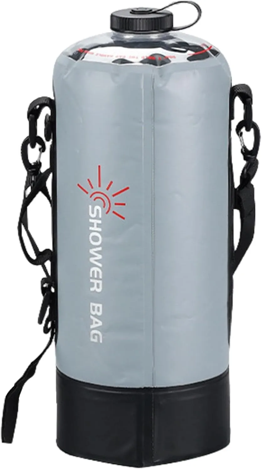 Camping Shower Bag, Solar Camping Shower, Travel Shower Bag, Hiking Shower Bag, Portable Outdoor Shower, Camping Shower for Hiking, Camping shower bag with large capacity and solar heating feature